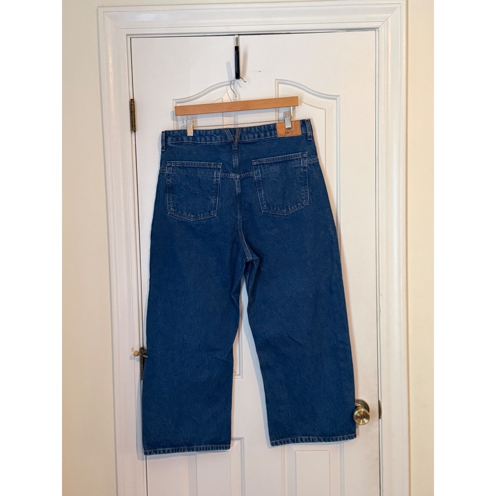Free People | We The Free Deep Trance Dropped Boyfriend Jeans Plus Size 32/14 - Picture 8 of 14